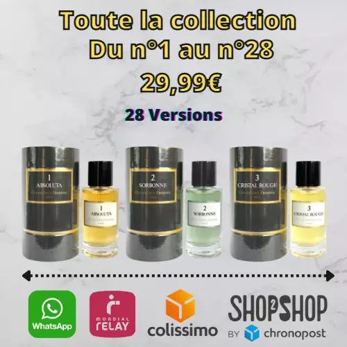 Collection Prestige - Choix Multiple - 50ML - eau de parfum prestigieux