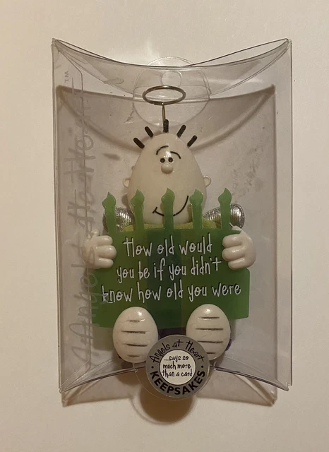 Angels At Heart Painted Resin Figurine How Old Would You Be?