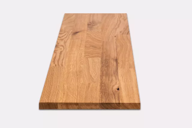Tablero de estantería estantería de pared nivel de ajuste estantería de libros roble salvaje 20 mm KGZ aceite de cera dura natural
