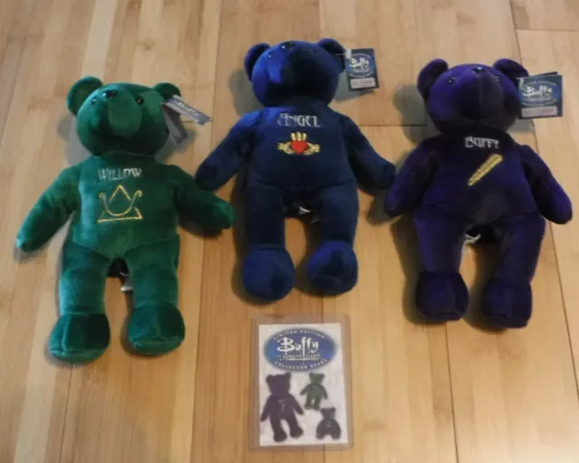 Limited Edition Buffy The Vampire Slayer Collector Bears 1999 Willow Angel set Limited Edition Buffy The Vampire Slayer Collector Bears 1999 Willow Angel set