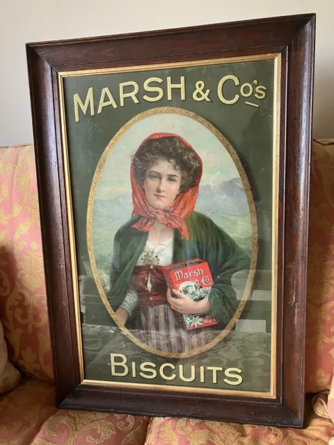 Genuine Marsh & Co Biscuits advertising Poster