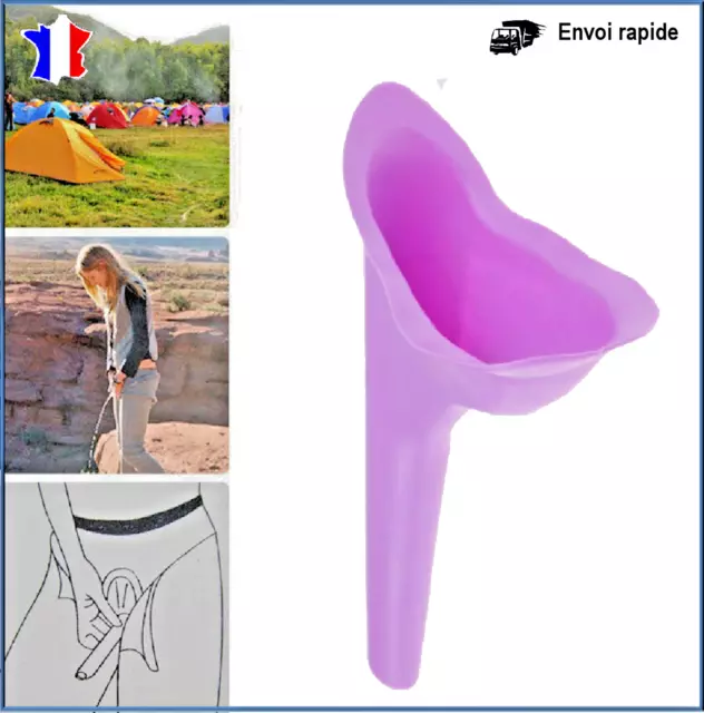 Pisse debout féminin silicone pliable réutilisable  urinoir portable  pour femme