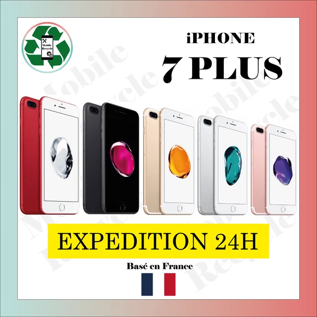 Apple iPhone 7 PLUS 32 GO / 128  Noir ou ROSE, Débloqué en bon état, vendeur PRO
