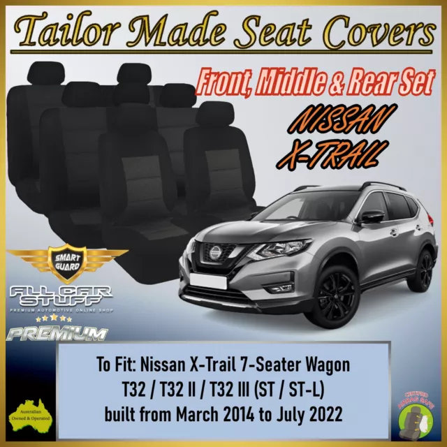 Premium Seat Covers for Nissan X-Trail (Xtrail) T32 7-Seater: 03/2014 - 07/2022