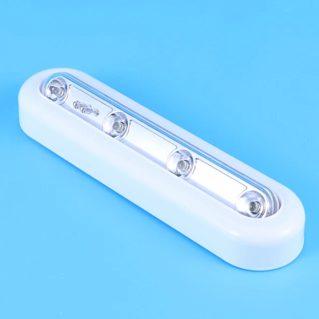 4 LED TOUCH Control Touch Tap Light Battery Cupboard Lights With Pads Warm £9.75 PicClick UK