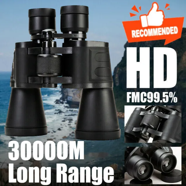 180x100 HD Military Zoom Powerful Binoculars Day/Low Night Optics Hunting+Case
