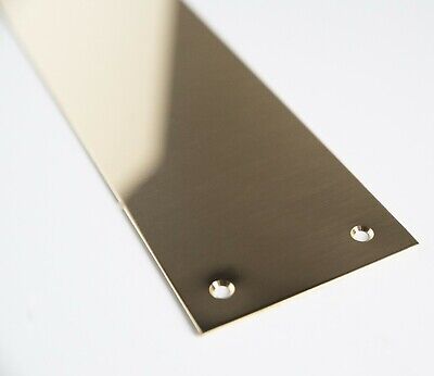 PUSH Pull Piastra Dito Porta Spingere Piastre di acciaio inox lucidata IN OTTONE PORTE Pub 
