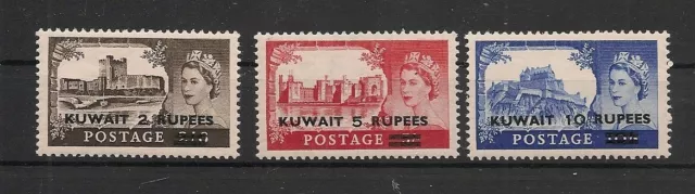 Kuwait 1955 QEII Set Mint Hinged