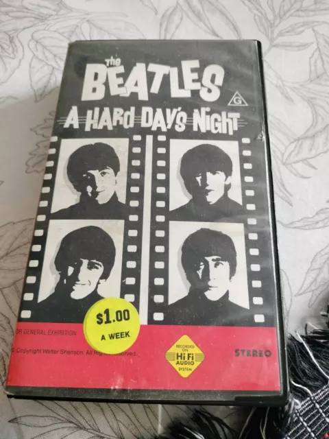 VHS tape The Beatles A Hard Day's Night