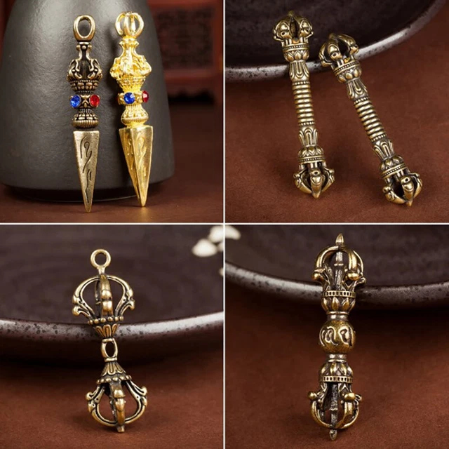 Handcraft Pendant Vintage Solid Religious Pestle Prayer Pendants Nepal Tibetan