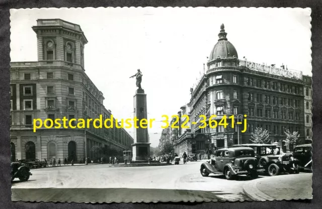 SPAIN Bilbao Basque 1950s Real Photo Postcard. Old Cars