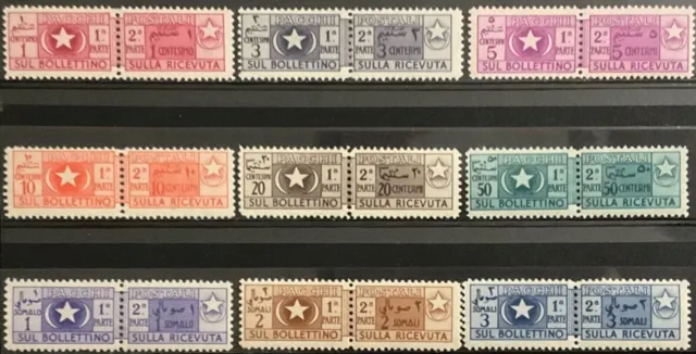 Regno Somalia AFIS 1950 pacchi postali serie completa mnh. RRR €800.00+++ N293