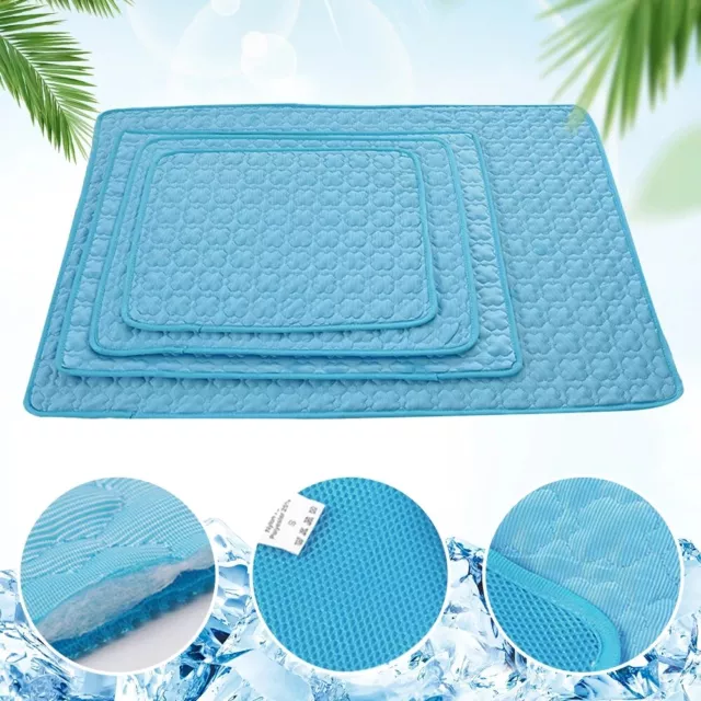 Pet Cooling Mat Cool Pad Comfortable Ice Silk Cushion Bed Blanket for Dog Cat