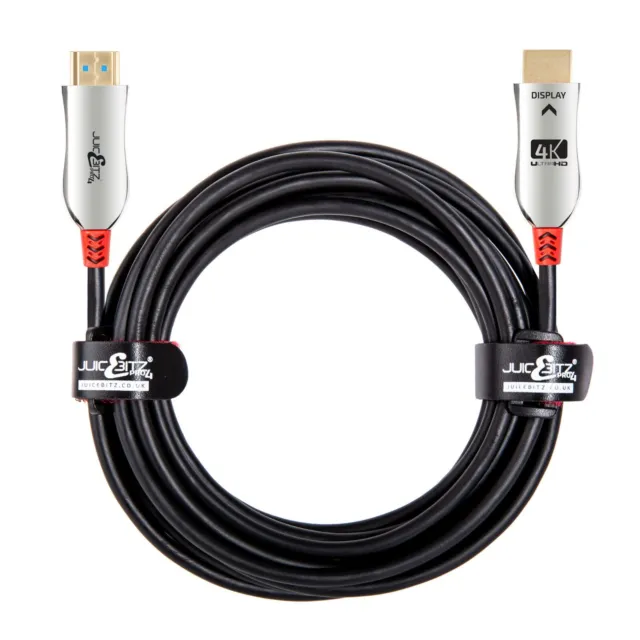 JuicEBitz® HDMI 2.0 Cable Fiber Optic 4k ULTRA HD AOC Lead HDMI to HDMI Cable