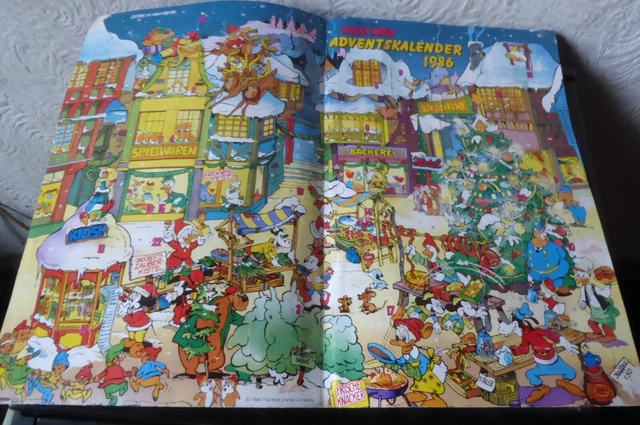 Micky Maus  Nr.  48 1986  Beilage Adventskalender