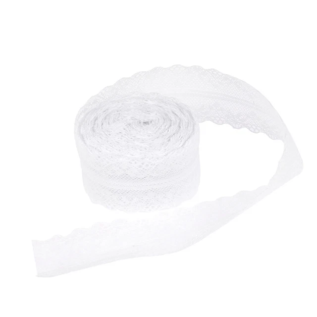 1 rollo de cinta para hacer arco de pelo adornos de encaje costura