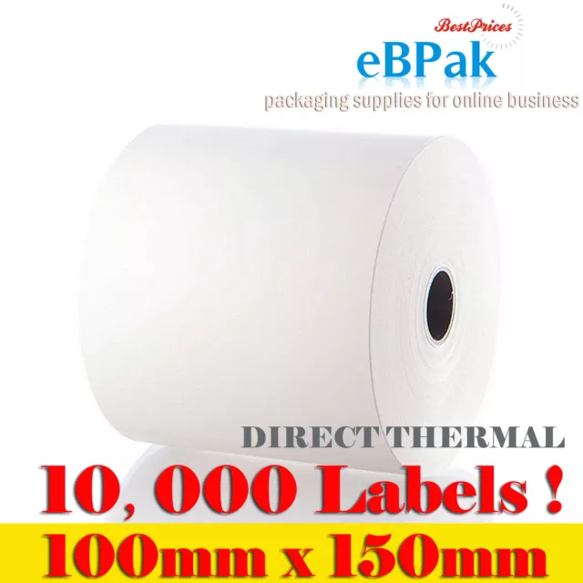 10000x Direct Thermal Label 100 x 150mm 4 x 6 aramex Startrack AusPOST eParcel