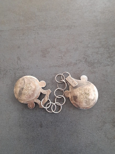 Ancienne Boucles D'oreilles Dormeuses En Acier Bijou Femme Élégant