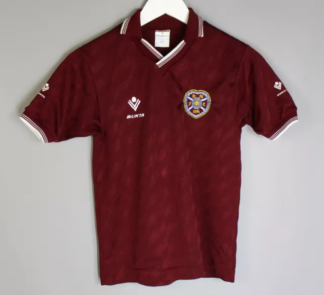 Heart Of Midlothian Hearts Schottland 1986/1987 Heimfussball Shirt Bukta L Jungen