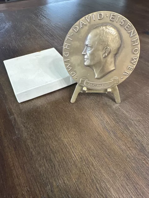 President Dwight D Eisenhower Inaugural Bronze Medal 3" Medallic Art Co.