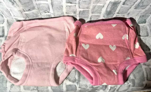Gerber Baby Girls Diaper Cover Size 2-3T Cotton  Pink