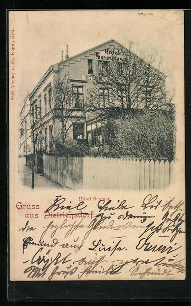 AK Dietrichsdorf / Kiel, Hotel Seelust 1900