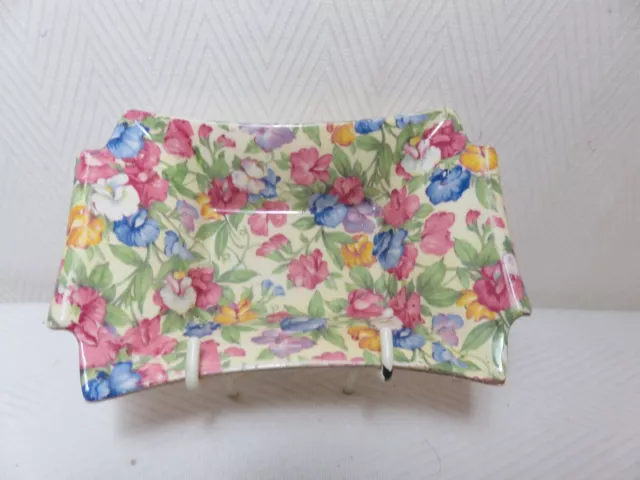 Vintage Royal Winton Sweet Pea chintz bonbon dish