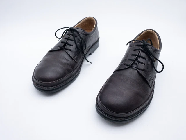 Mocassin Finn Comfort Homme En Cuir Noir - Taille 42 (EU), Neuf Avec Emballage, Ultra-confortable