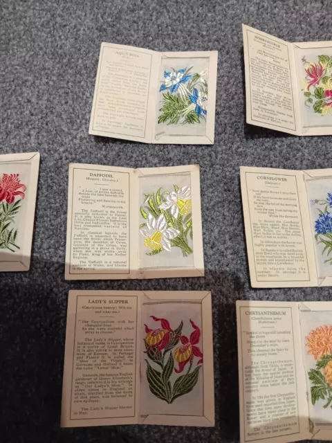 6 small SILK FLOWERS & 1 medium – KENSITAS (J. WIX) – 1934 3