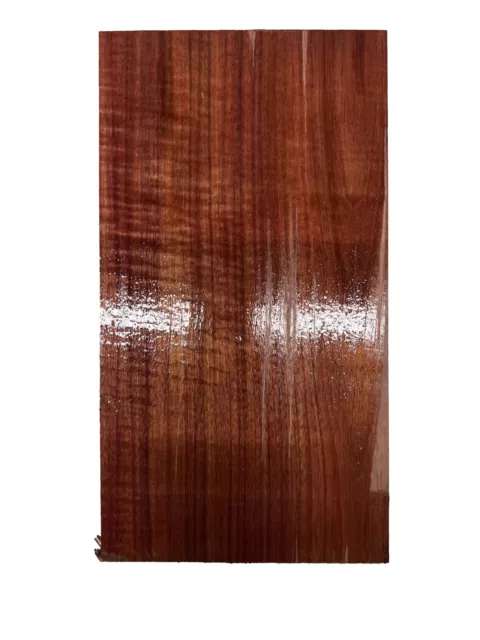 Tablero de madera Flame Purpleheart bloque cuadrado de madera 10-1/2""x5-3/4""x2"" #286