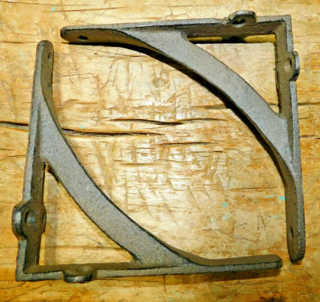 2 Cast Iron Antique Style ANGLE BRACKETS Garden Braces Shelf Bracket HEAVY DUTY