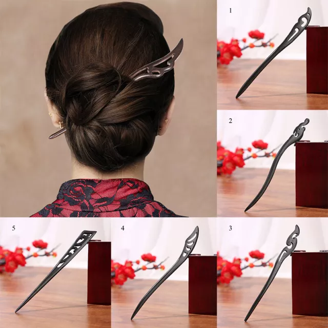 Women Retro Hair Fork Stick Chopstick Ladies Chinese Style Hairpin Clip Headwear