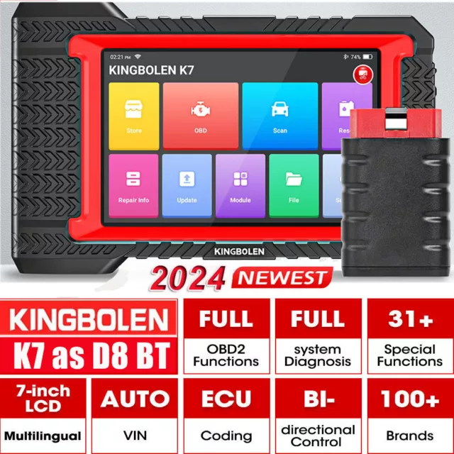 KINGBOLEN K7 Diagnostic Scanner Key Programming Coding Bidirectional Scan Tool