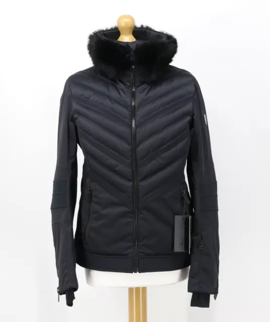 Toni Sailer Mila Fur Limited Edition Ski Jacket Womens Black Rrp £1640 Kl