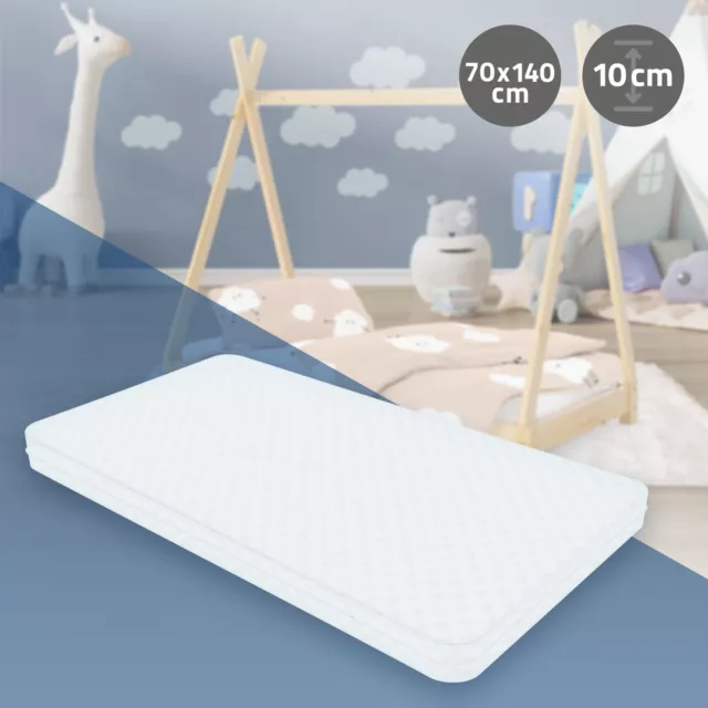 Matelas enfant mousse froide Oeko-Tex 70x140 cm déhoussable lavable respirant