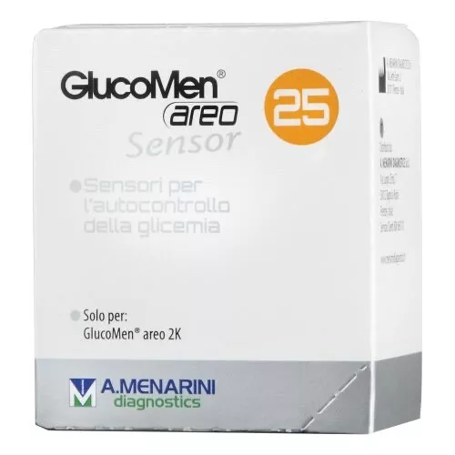 Glucomen Areo Sensor 25 Strisce Reattive Monitoraggi Glicemia Diabete