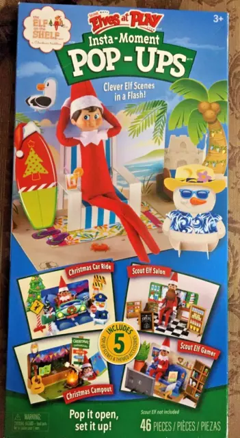 Elf on the Shelf-Scout Elves at Play-INSTA-MOMENT POP-UPS--46 PCS/5 pop-up scene