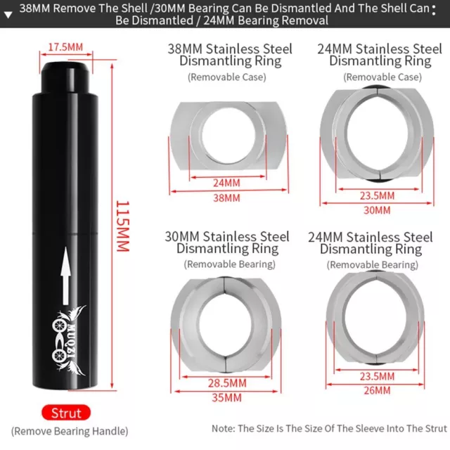 Bottom Bracket Install Removal Kit Install Removal Tool Headset Press-in Tool 2