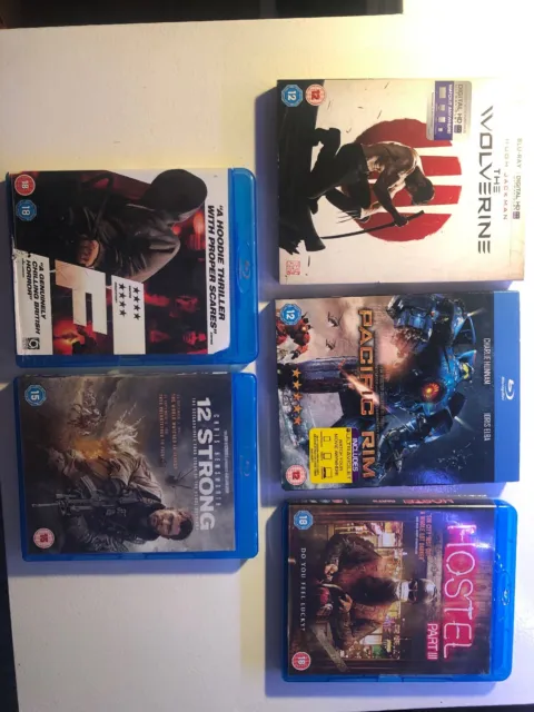 5 X Blu Ray’s Movies Bundle Job Lot - Great Titles