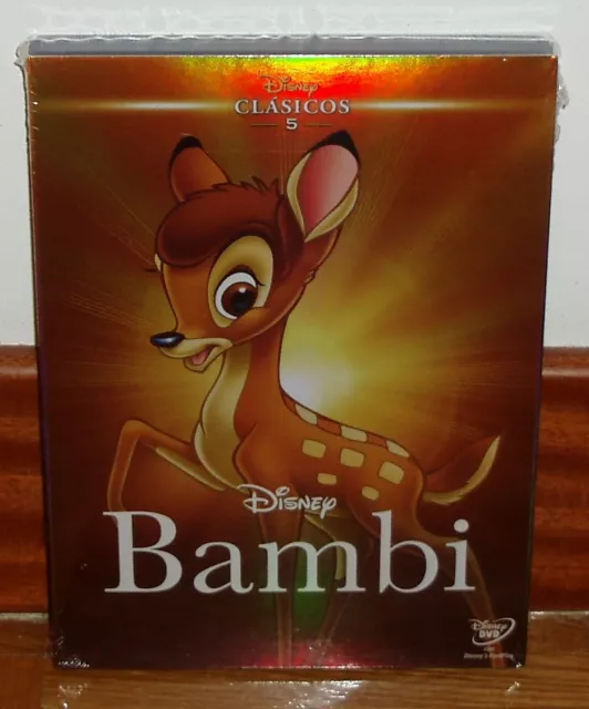 Bambi Clasico Disney Nº 5 Dvd Nuevo Precintado Slipcover Animacion R2