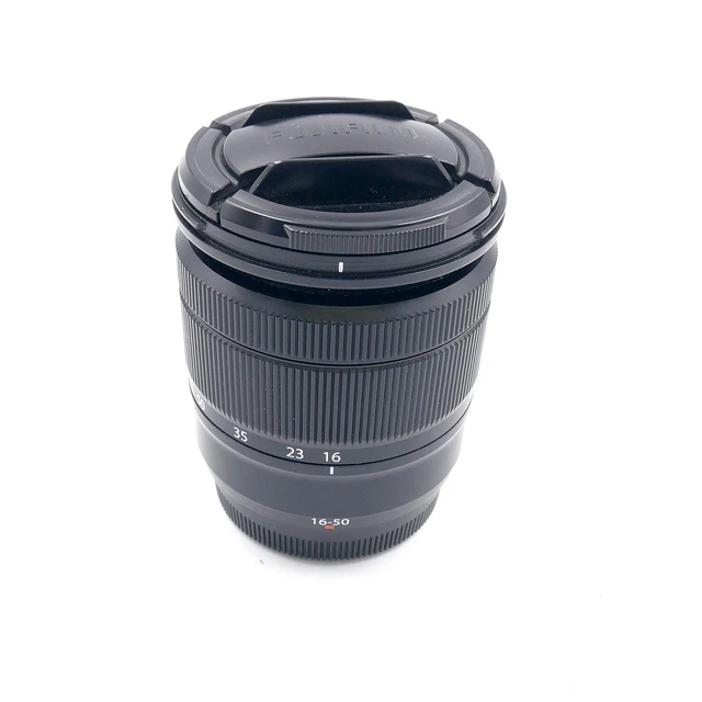 vhbw Paraluce compatibile con Fujifilm, XC 16-50 mm F3.5-5.6 OIS II, XC 16-50 mm F3.5-5.6 OIS 58 mm obiettivo nero, gomma, rotondo, 9,3 cm