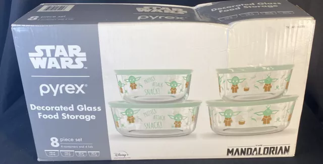 Star Wars The Mandalorian 4-pc. Glass Food Storage Set by Pyrex