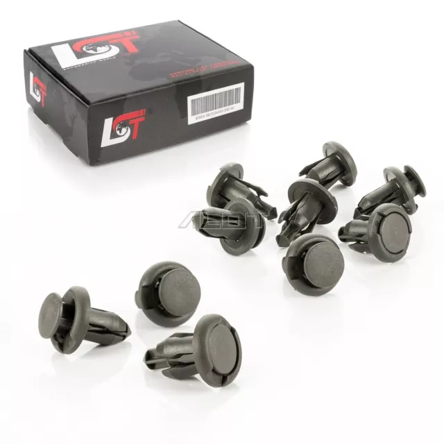 10x Universal Befestigungs Clips Spreizniete Montageclip Ø 10mm