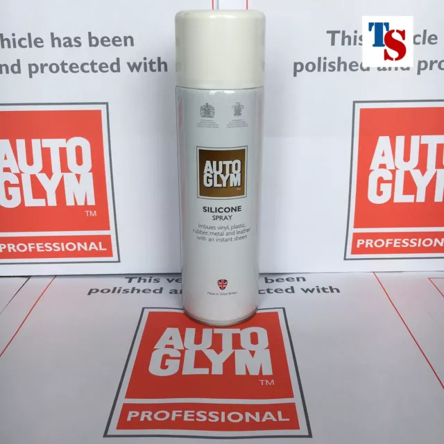 Autoglym Silicone Spray (Sheen for Vinyl Plastic Rubber Metal Leather GENUINE)