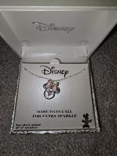 Disney Some Days Call For Extra Sparkle Minnie Mouse Necklace