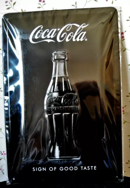 Nostalgic Art, Blechschild COCA COLA - SIGN OF GOOD TASTE, 20 x 30 , Neu