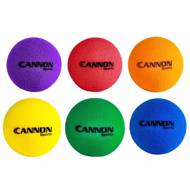 Cannon Sports Mini Uncoated Foam Balls Multicolored, Set Of 6