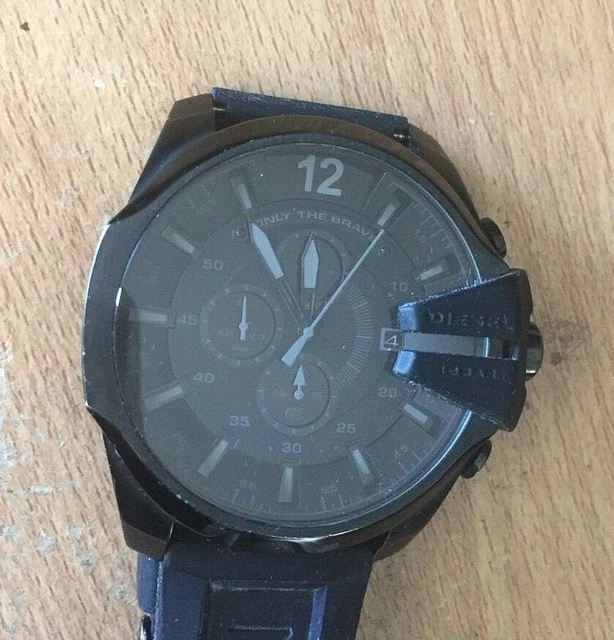 MENS BLACK DIESEL 10 Bar Only The Brave Watch Wristwatch - Dz4378