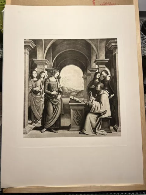 Impression D'art Héliogravure Antique 1905 Pietro Perugino Bernard... 2