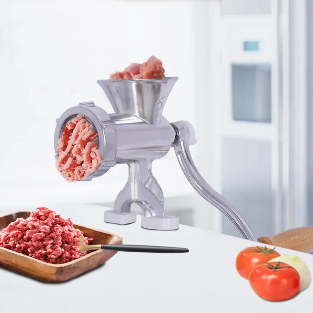 Table Hand Crank Manual Meat Grinder Mincer Stuffer Sausage Noodle Maker Machine